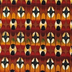 Vintage Ethnic Tribal Cotton Fabric FIT TO PRINT Kente Cloth Kenta Almost 2 Yds